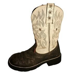Ariat 16710 Heritage Starred Roper Western Cowgirl Leather Boots Womens Sz 6.5